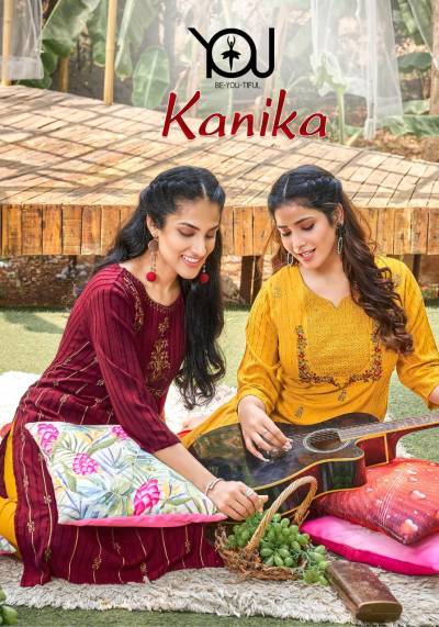 Kanika By Wanna Fancy Lining Attractive Rayon Kurti With Pant Collection